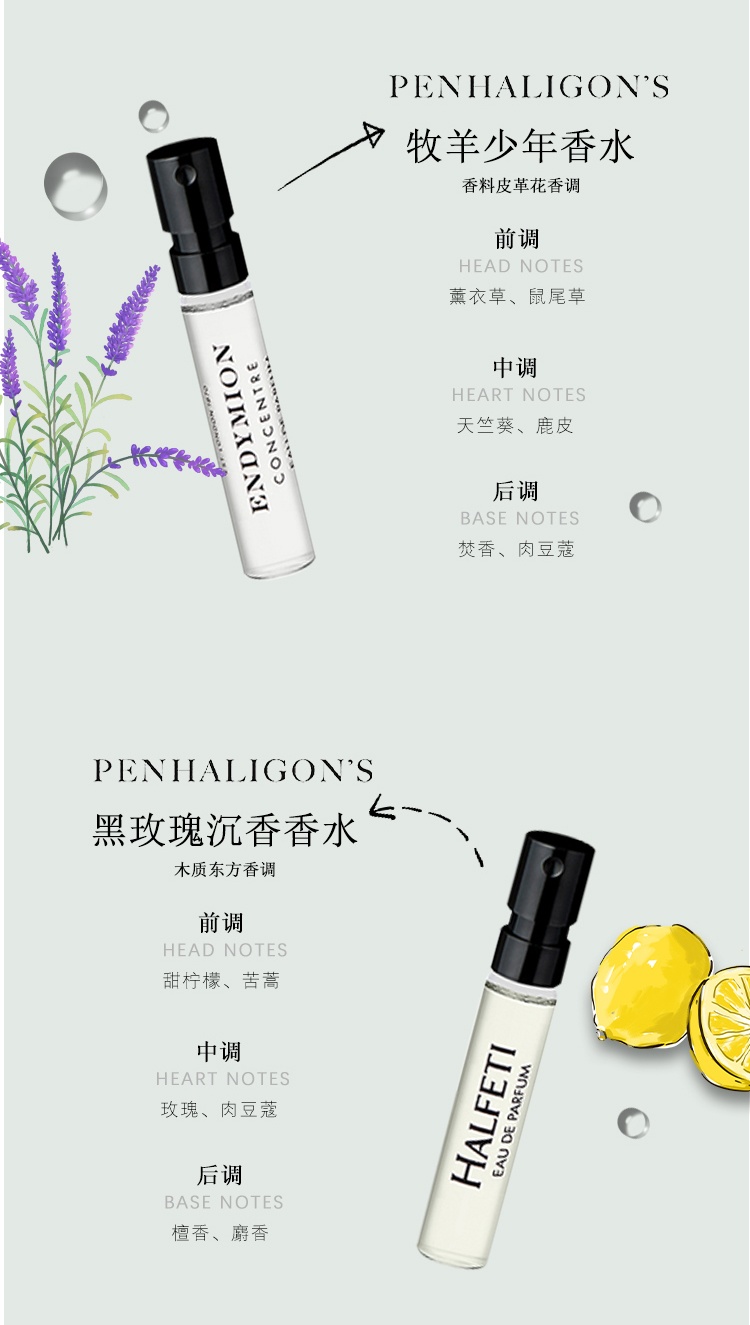 商品Penhaligon's|潘海利根 香氛殿堂礼盒套装香水小样套装2ml*10只 ,价格¥216,第3张图片详细描述