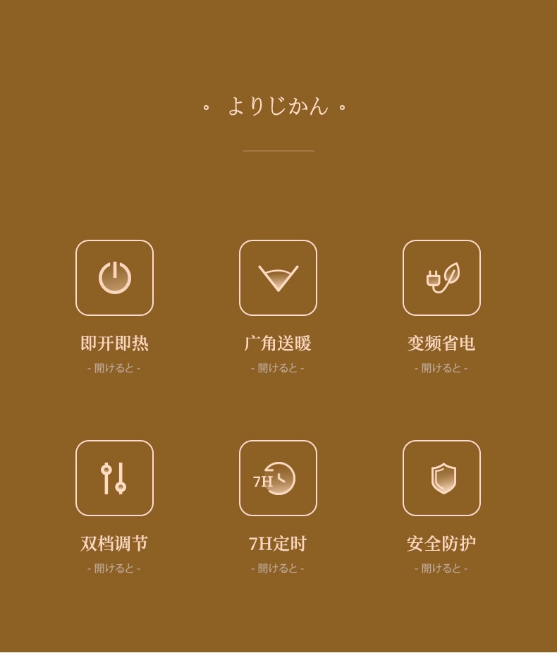商品[国内直发] Panasonic|松下暖风机家用省电浴室取暖神器速热电暖风电暖气取暖器PF2027CW,价格¥826,第3张图片详细描述