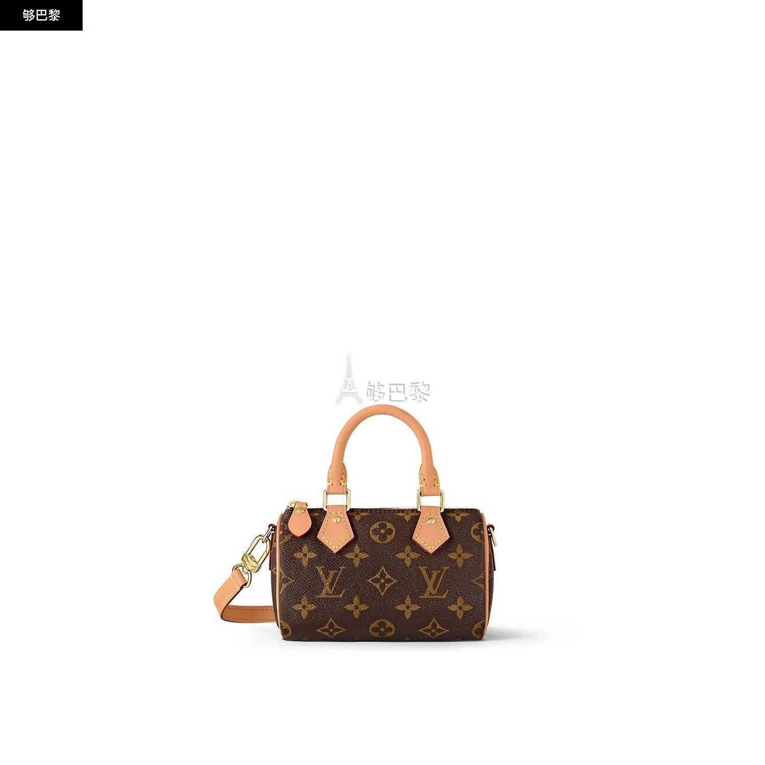 商品Louis Vuitton|包邮包税【预售7天发货】 LV路易威登 23秋冬 女士 单肩包 NANO SPEEDY 手袋 M81085,价格¥14114,第3张图片详细描述