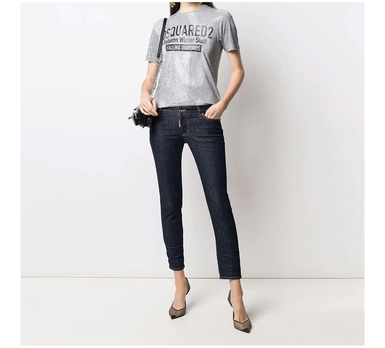 商品DSQUARED2|DSQUARED2 女士紧身版型经典蓝牛仔裤 S80LA0017-S30595-470,价格¥1880,第8张图片详细描述