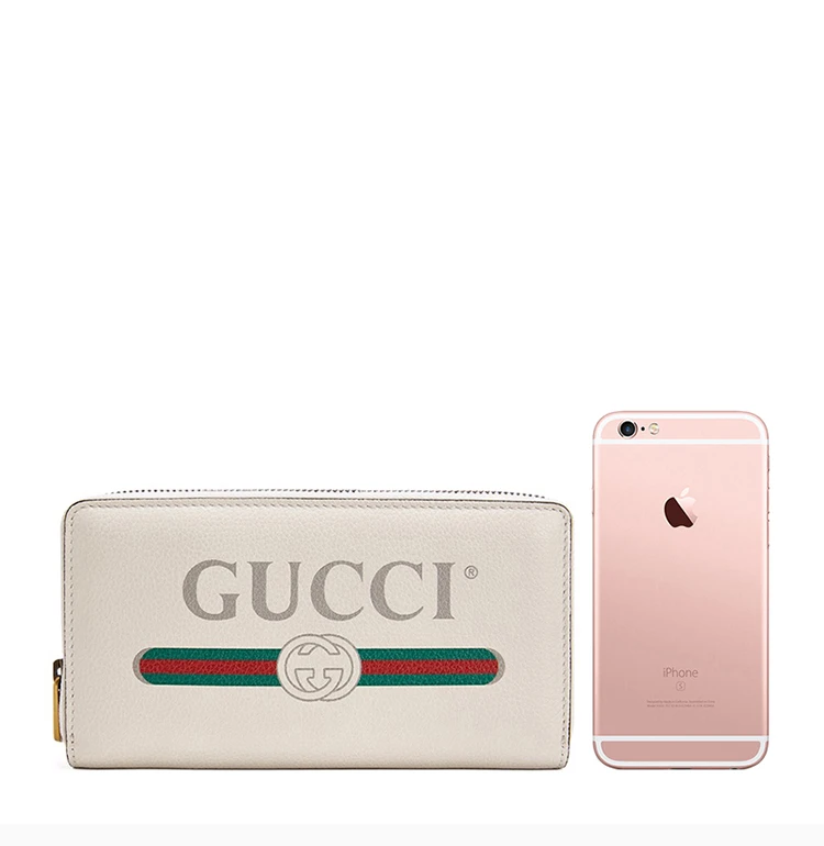 商品[国内直发] Gucci|GUCCI 白色男士长款钱夹 496317-0GCAT-8820,价格¥7752,第3张图片详细描述
