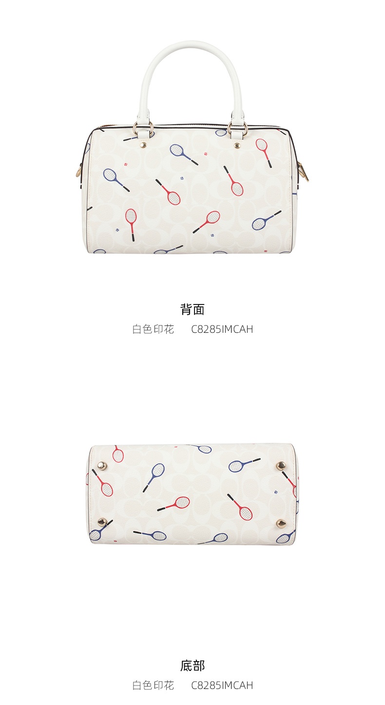 商品[国内直发] Coach|COACH 奥莱款女士PVC配皮单肩斜挎手提包 C8285IMCAH,价格¥1522,第5张图片详细描述