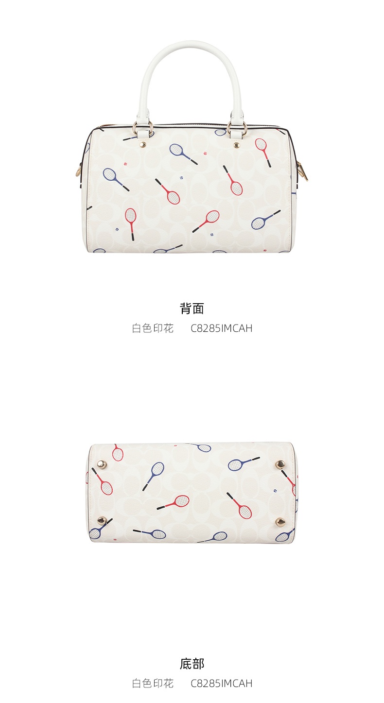 商品[国内直发] Coach|COACH 奥莱款女士PVC配皮单肩斜挎手提包 C8285IMCAH,价格¥1534,第5张图片详细描述