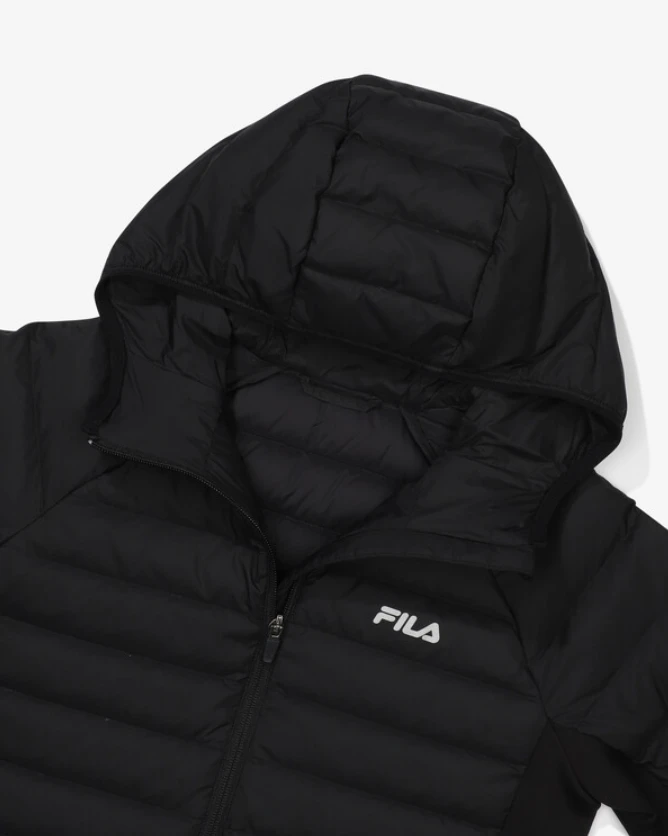 商品Fila|【享贝家】ZY-（预售） FILA 斐乐 纯色休闲连帽羽绒外套 女款 FS2DJF4251F,价格¥502,第10张图片详细描述