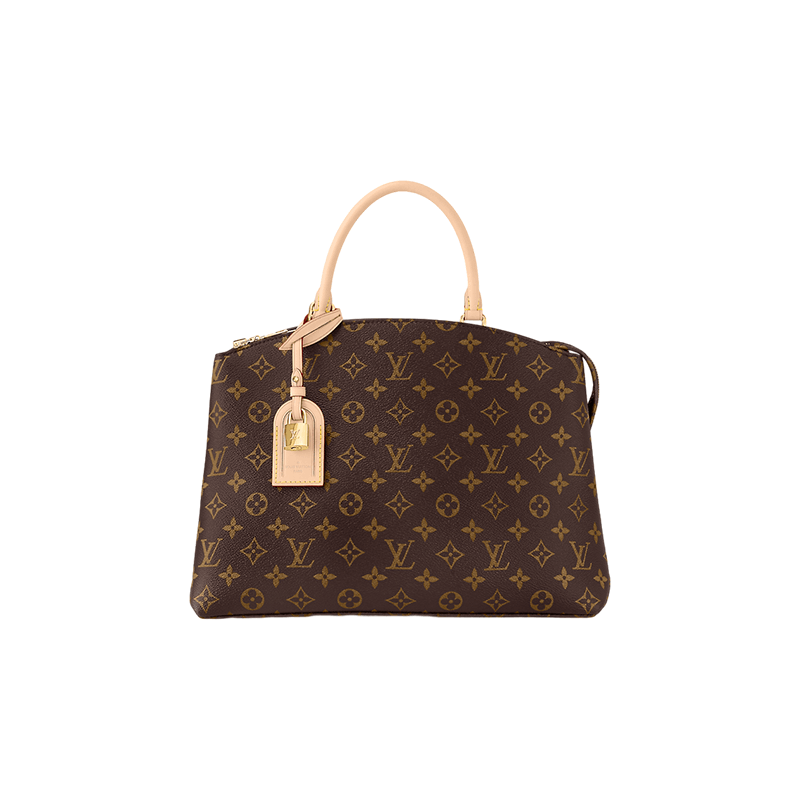 商品Louis Vuitton|路易威登 Grand Palais女士老花交织字母帆布配皮单肩/手提包 M45898,价格¥21365,第3张图片详细描述