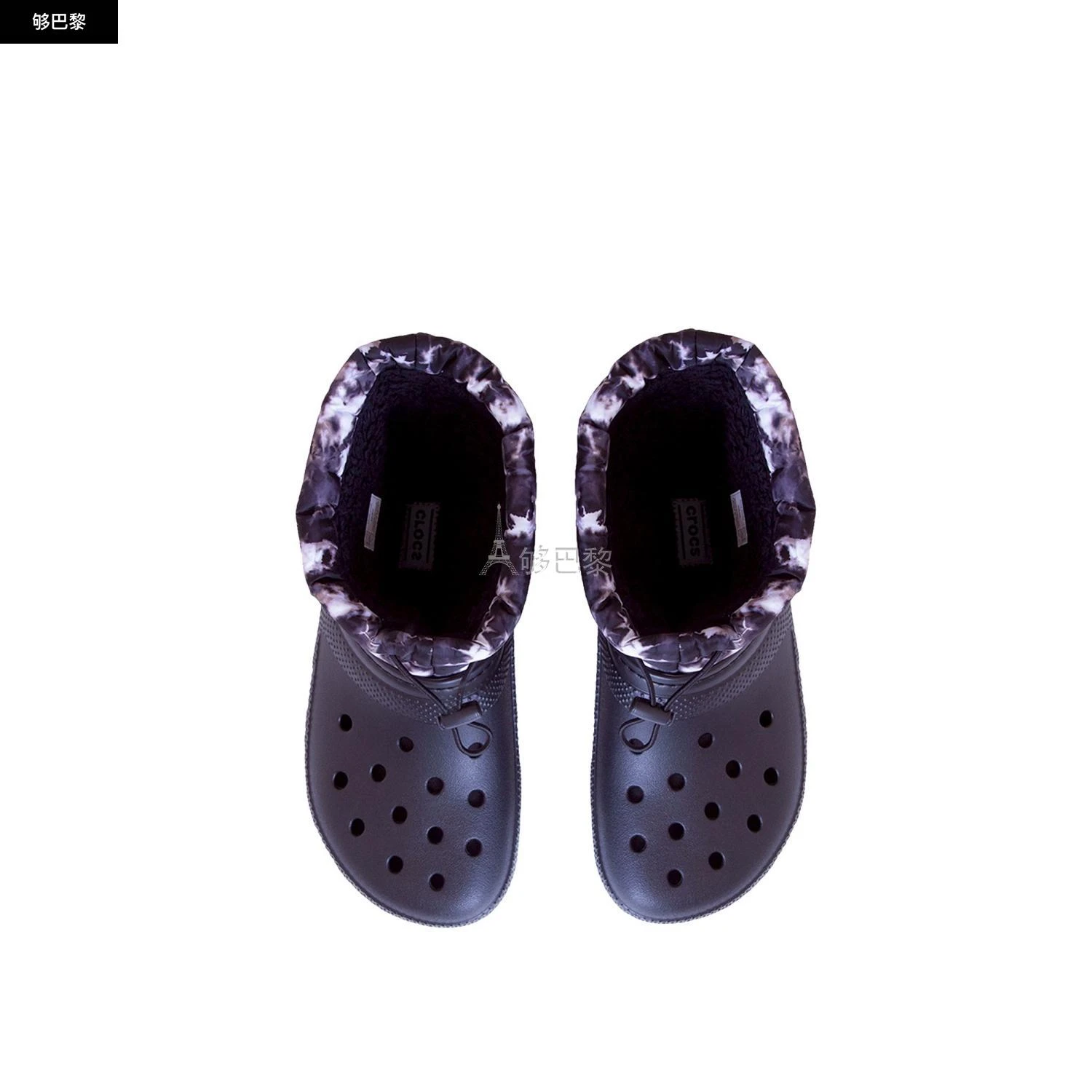 商品Crocs|【特惠5.4折】包邮包税【预售7天发货】 CROCS 2021秋冬 女士 短靴 靴子 1853593 207328PUFFBLK ,价格¥885,第5张图片详细描述