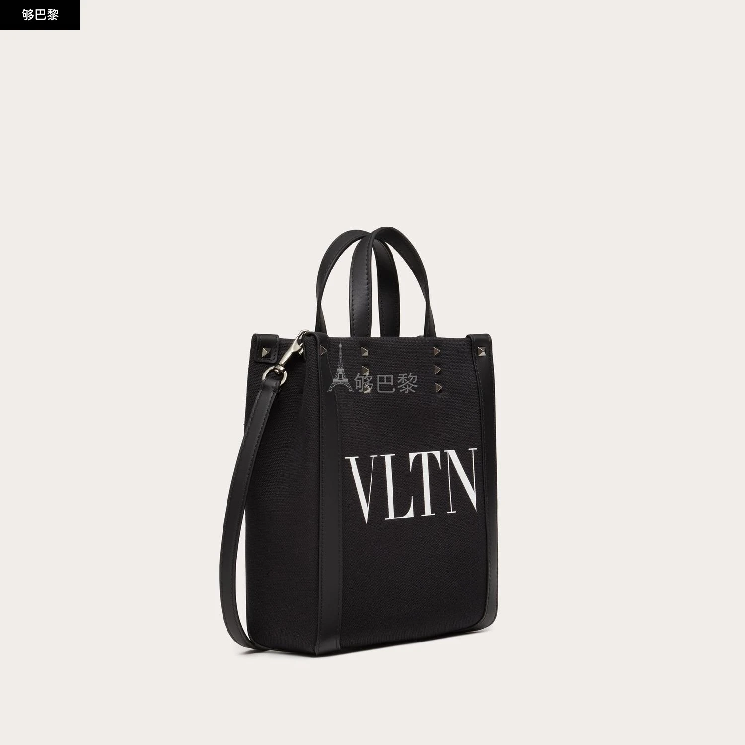商品Valentino|【预售】 华伦天奴 25春夏 男士 手提包 MINI CABAS EN TOILE VLTN ECOLAB 4Y2B0B78PYY_0NI ,价格¥7980,第6张图片详细描述
