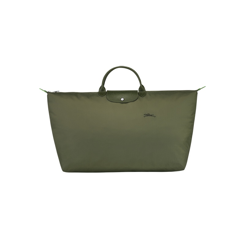 商品Longchamp|珑骧 男士帆布银色五金按扣拉链开合中号旅行包（7色可选）,价格¥1890,第3张图片详细描述