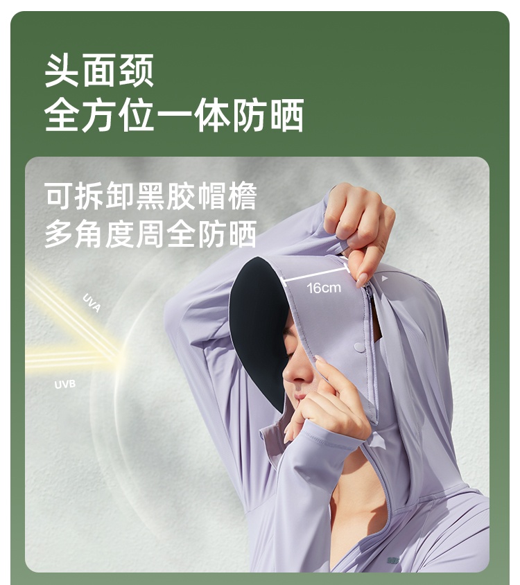 商品[国内直发] Beneunder|蕉下长款防晒衣女夏防紫外线户外凉感原纱冰丝透气专业全身防晒服,价格¥371,第27张图片详细描述