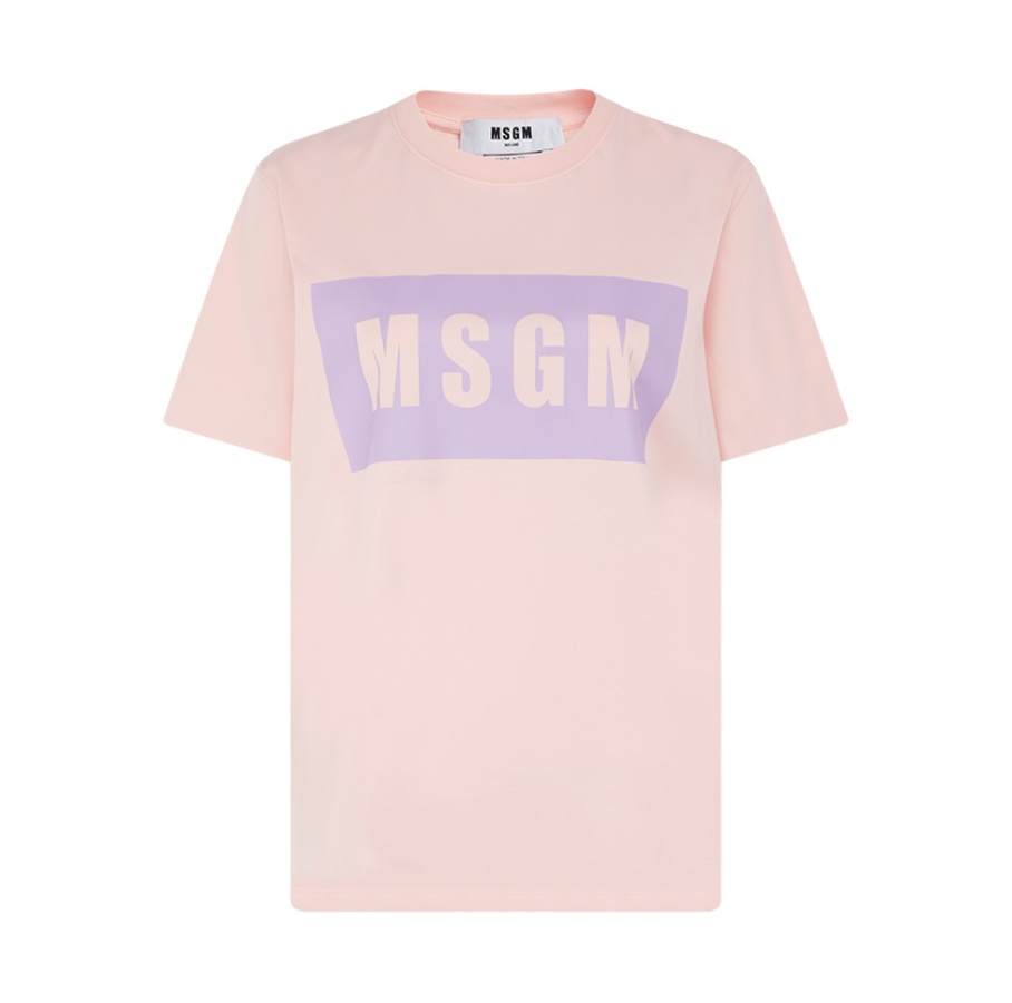商品[国内直发] MSGM|MSGM 粉色女士T恤 3241MDM520-227298-11,价格¥479,第1张图片详细描述