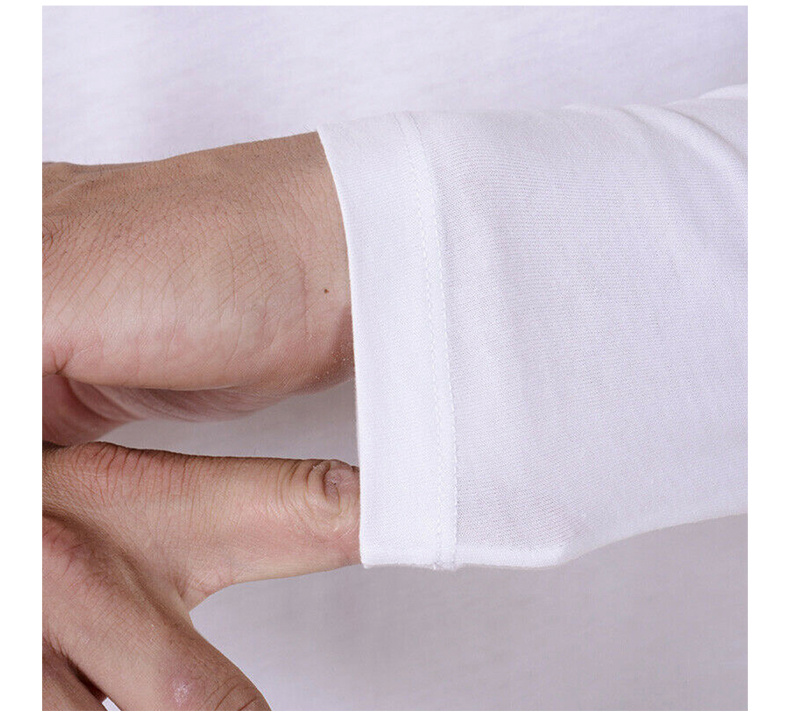 商品[国内直发] Versace|VERSACE COLLECTION 男士白色圆领棉质长袖T恤 V800491-VJ00180-V1003,价格¥621,第8张图片详细描述