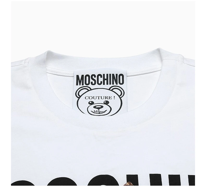 商品[国内直发] Moschino|MOSCHINO 白色女士T恤 DV0703-0440-1001,价格¥724,第7张图片详细描述