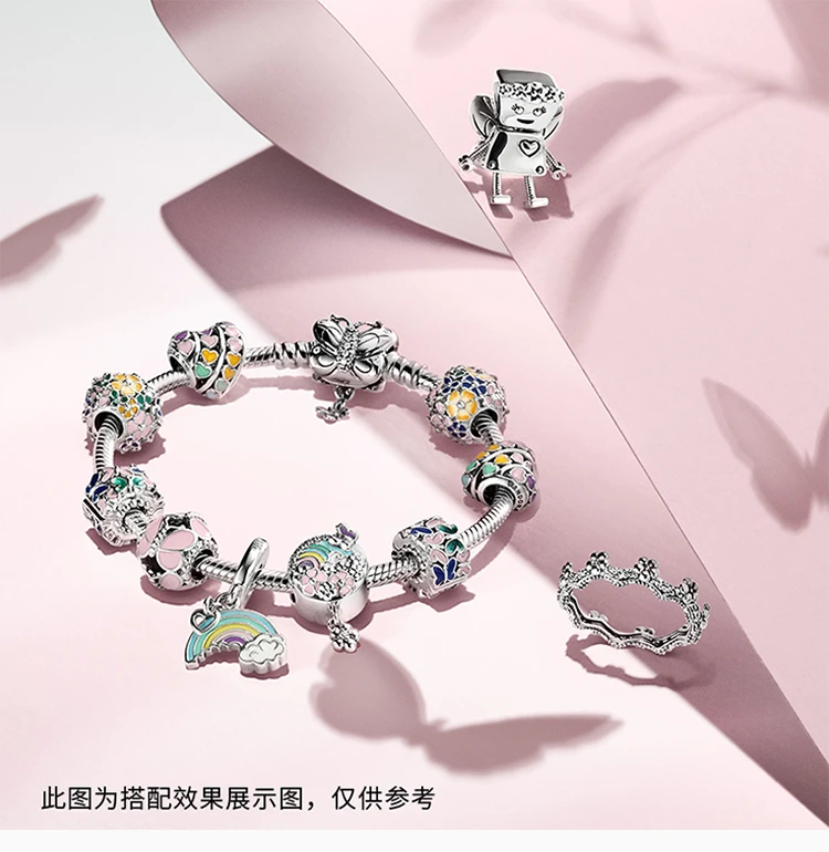 商品PANDORA|PANDORA 潘多拉 彩色花朵串珠 797907ENMX,价格¥191,第5张图片详细描述