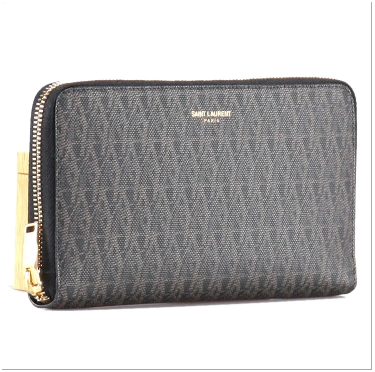 商品[国内直发] Yves Saint Laurent|YSL 圣罗兰 男士logo中号长款钱包皮质拼色 344076-GIT1J-1059,价格¥3319,第5张图片详细描述