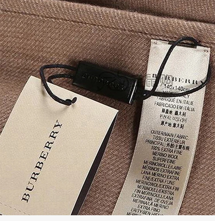 商品Burberry|Burberry 博柏利 女士羊毛拼色格纹披肩 3934106,价格¥4526,第14张图片详细描述