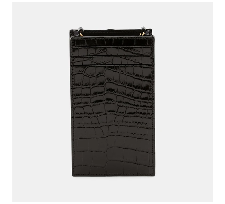 商品[国内直发] Alexander McQueen|ALEXANDER MCQUEEN 黑色女士手机包 632035-1JMFG-1050,价格¥2046,第6张图片详细描述