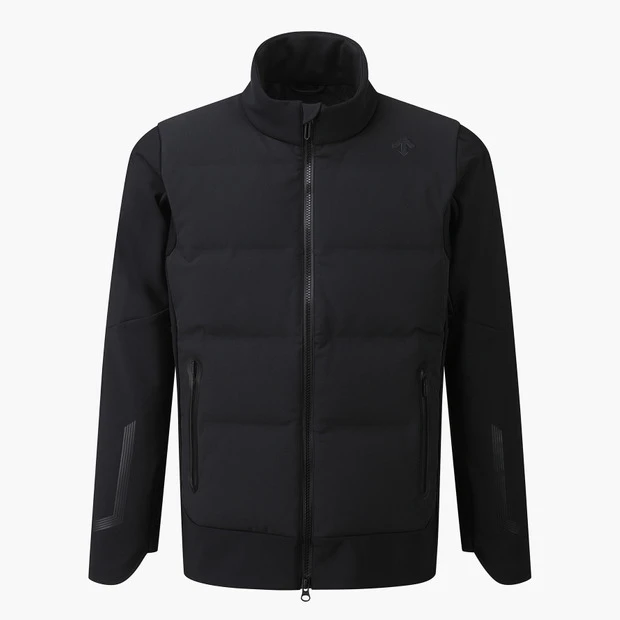 商品【预售商品15天发货】 DESCENTE|高球系列全拉链混合羽绒外套适合冬季户外 DP41MFDJOA-BLKG,价格¥7764,第9张图片详细描述