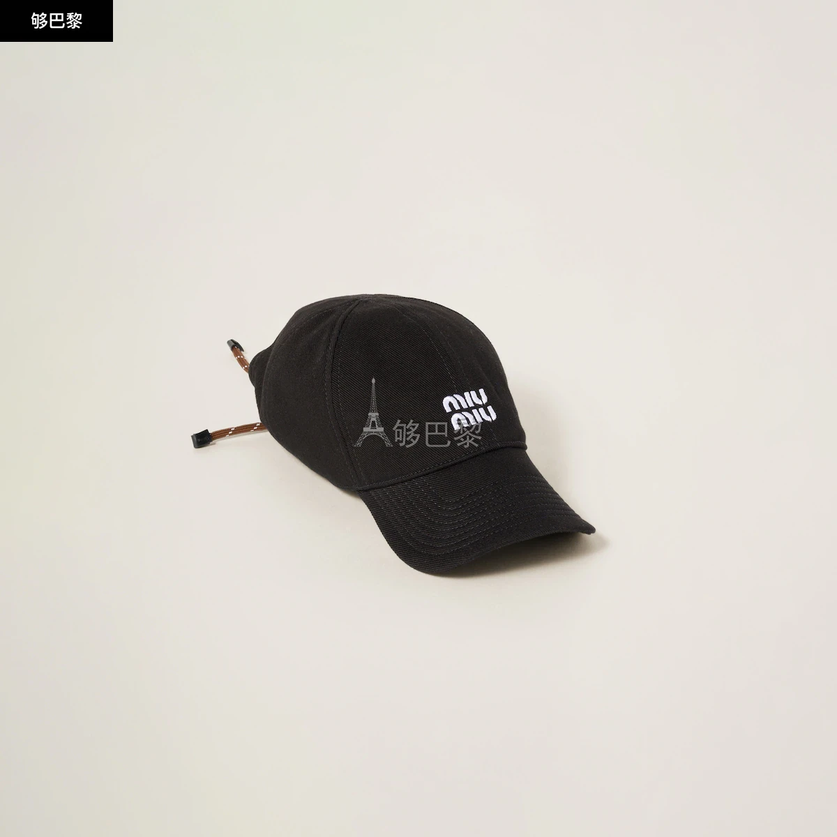 商品Miu Miu|【预售】 缪缪 25春夏 女士 棒球帽 Casquette de base-ball en denim 5HC369_2CR1_F034S,价格¥5709,第3张图片详细描述