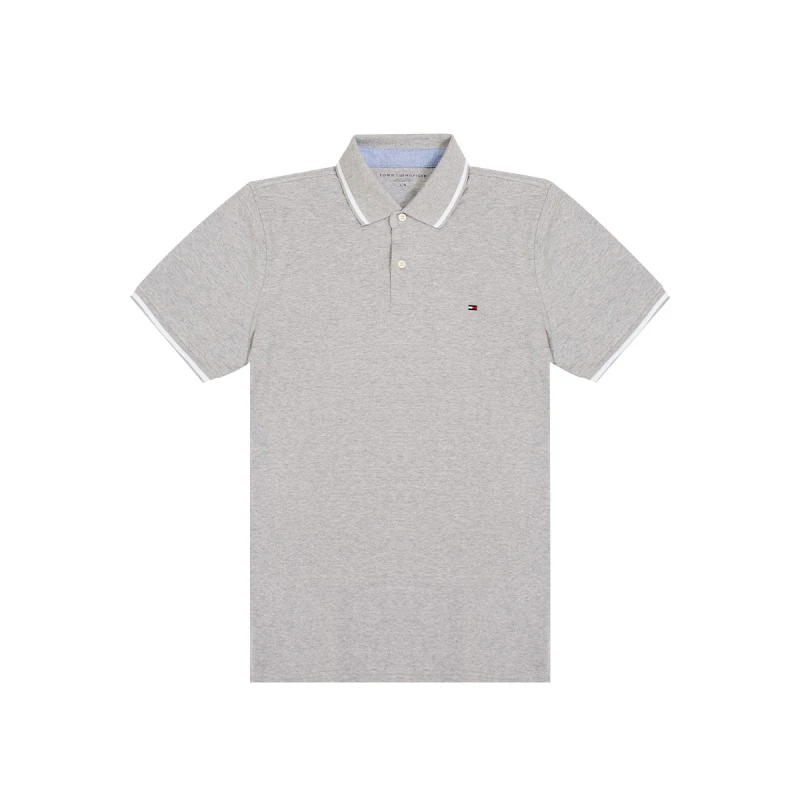 商品[国内直发] Tommy Hilfiger|TOMMY HILFIGER 灰色女士POLO衫 78J8752-031,价格¥449,第1张图片详细描述