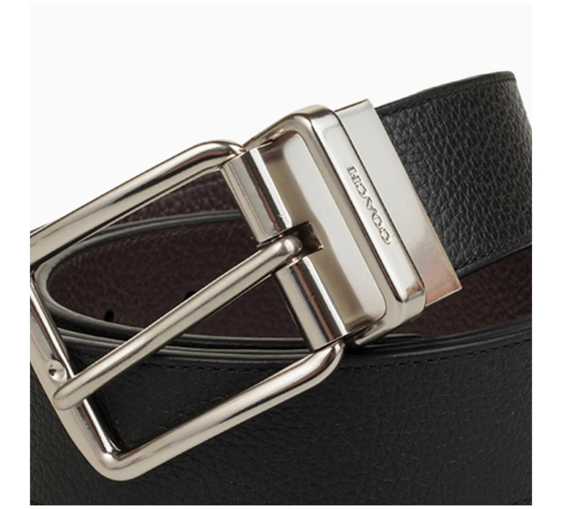 商品Coach|COACH 男士黑色PVC配皮腰带 F64840AQO,价格¥698,第7张图片详细描述