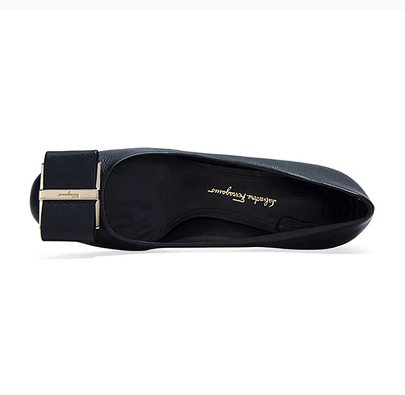 商品[国内直发] Salvatore Ferragamo|Salvatore Ferragamo 菲拉格慕 女士小牛皮高跟鞋 01-N009-680013,价格¥3665,第6张图片详细描述