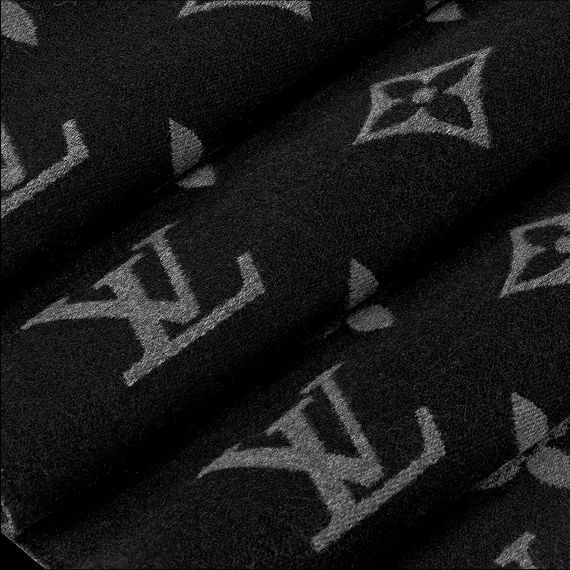 商品Louis Vuitton|【现货】LV路易威登 23新款 MNG系列 男士羊毛老花图案围巾M79225（两色）,价格¥4358,第6张图片详细描述