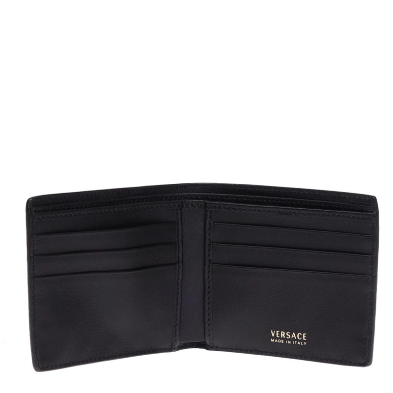 商品Versace|VERSACE 男士黑色小牛皮短款钱夹  DPU2463-DCOV4-D41OH,价格¥2050,第5张图片详细描述