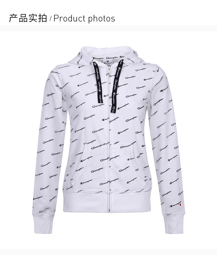 商品CHAMPION|Champion 白色棉、涤纶女士卫衣 111412-WL001,价格¥232,第7张图片详细描述
