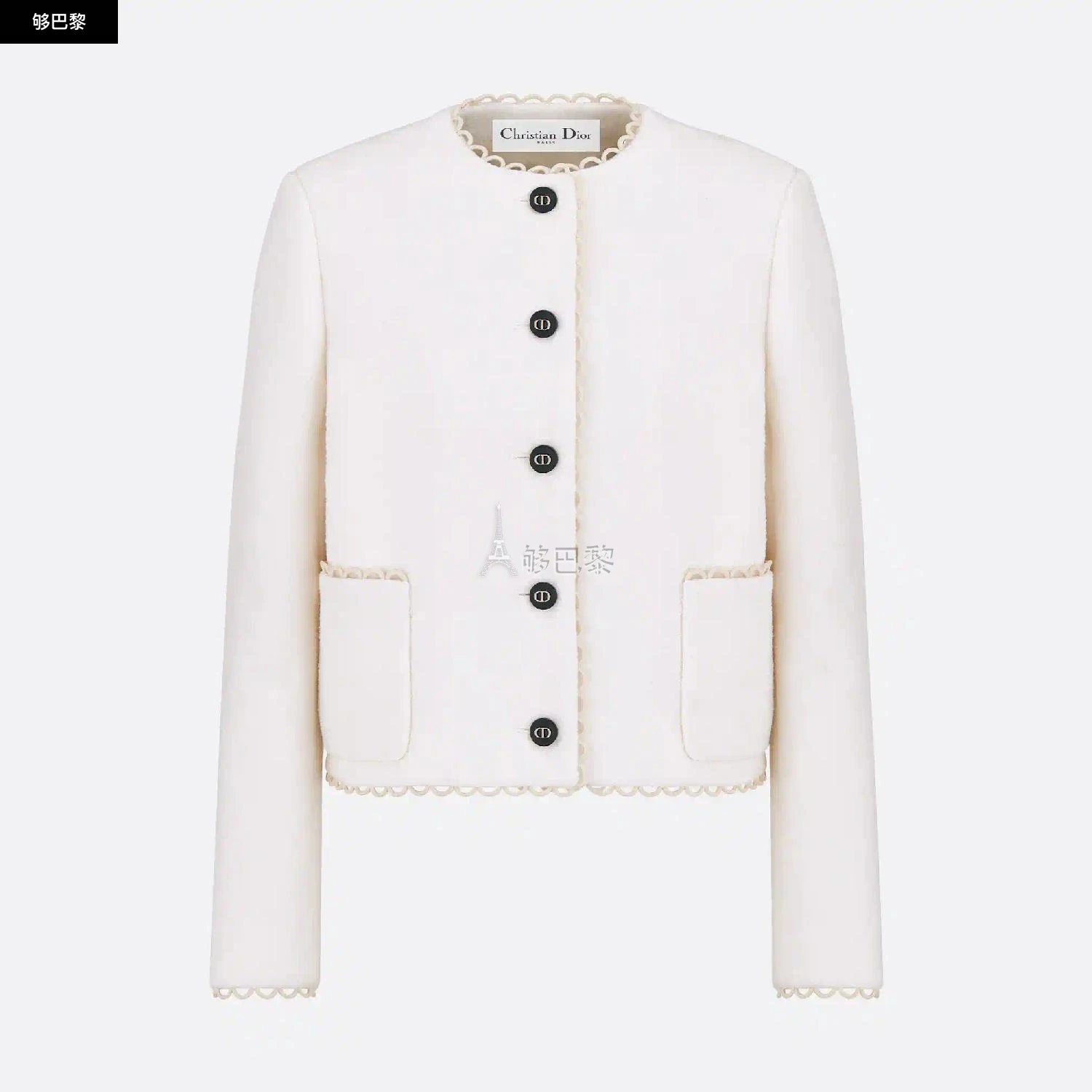商品Dior|【预售】 迪奥 24秋冬 女士 夹克 短款外套 411V57P1571_X0300,价格¥31944,第3张图片详细描述
