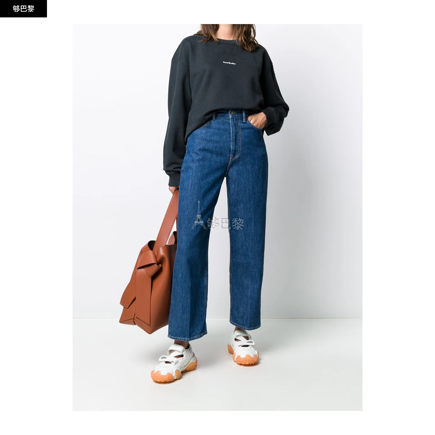 商品Acne Studios|【特惠6.5折】【预售】 2023春夏 女士 卫衣 卫衣 1853229  AI0067SWEA000130900-0 ,价格¥2525,第4张图片详细描述