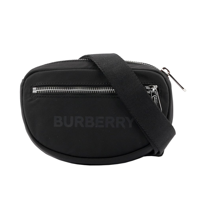 商品Burberry|BURBERRY/博柏利 现货 男士黑色前口袋拉链开合迷你尼龙腰包80528871,价格¥893,第6张图片详细描述