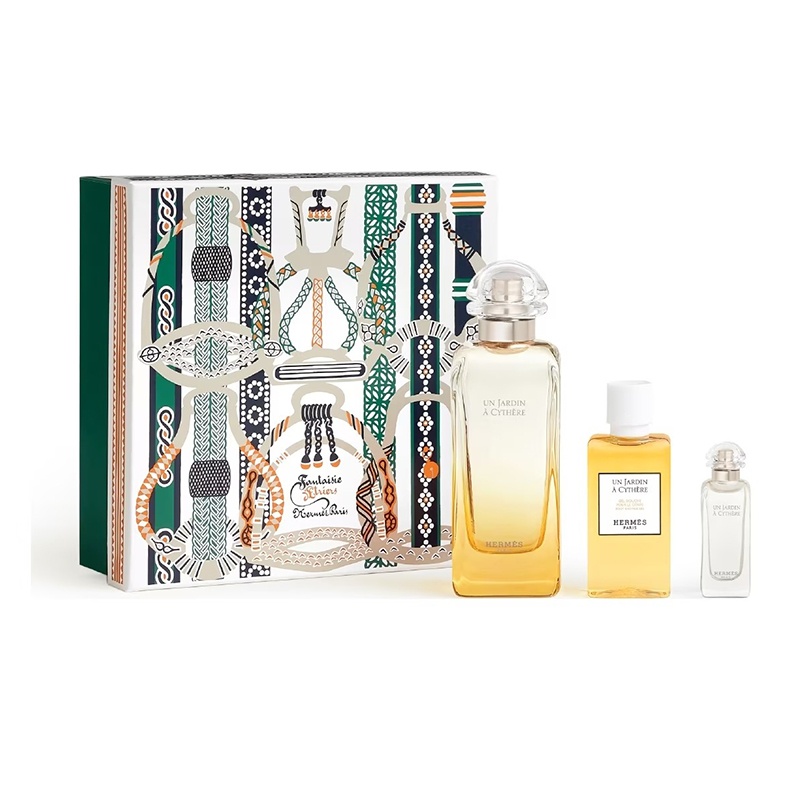 商品Hermes|爱马仕基西拉岛花园女士香水套装 淡香水100ml+Q版香水7.5ml+沐浴露40ml,价格¥694,第2张图片详细描述