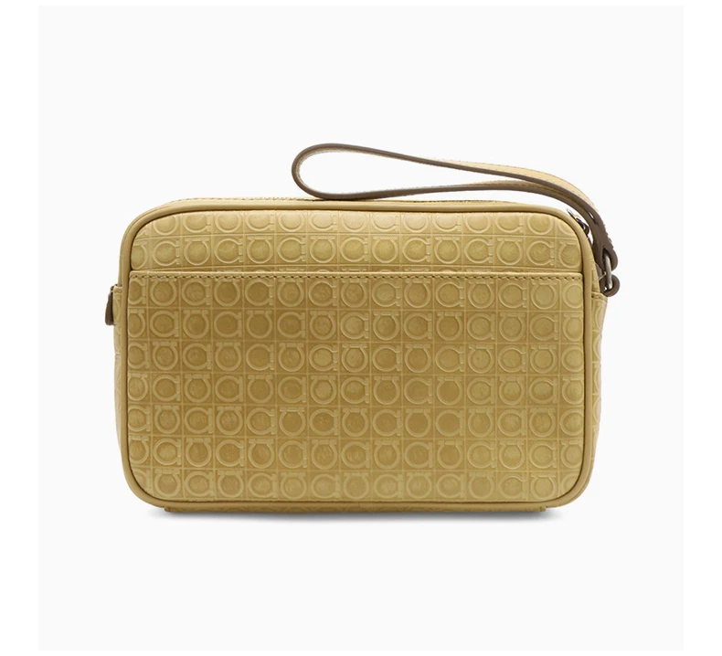 商品Salvatore Ferragamo|SALVATORE FERRAGAMO 米色女士手拿包 24-9694-608810,价格¥3623,第5张图片详细描述