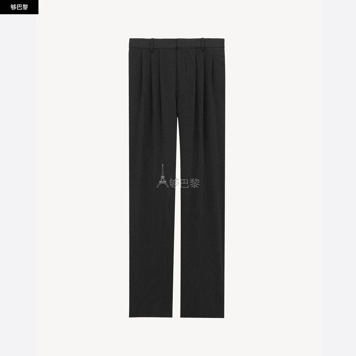商品Yves Saint Laurent|【预售】 YSL圣罗兰 24秋冬 男士 休闲裤 PANTALON LARGE EN TOILE À RAYURES 818291Y2J011095,价格¥13732,第2张图片详细描述