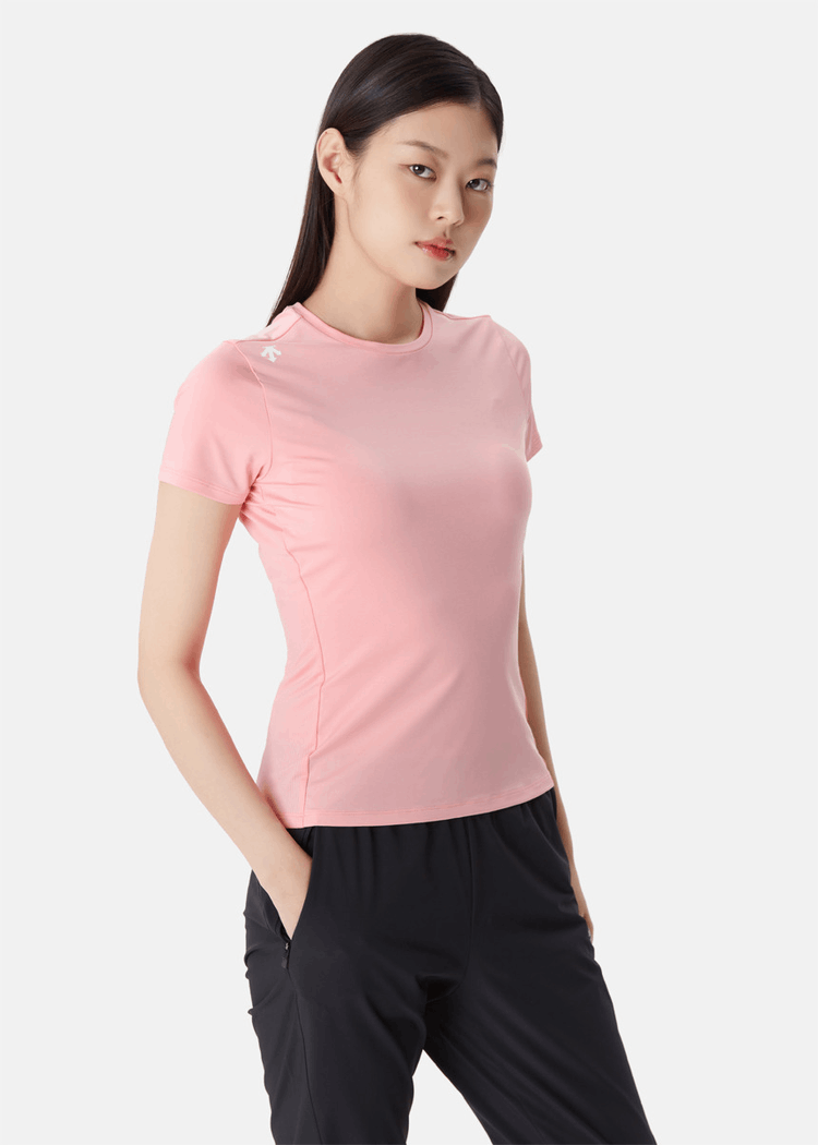 商品DESCENTE|【Brilliant|包邮包税】灰色基础款短袖圆领T恤SP122TTS12-GRY0,价格¥222,第5张图片详细描述