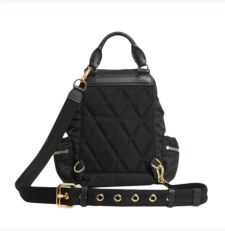 商品[国内直发] Burberry|Burberry 博柏利 女士黑色双肩包 4075972,价格¥8013,第6张图片详细描述