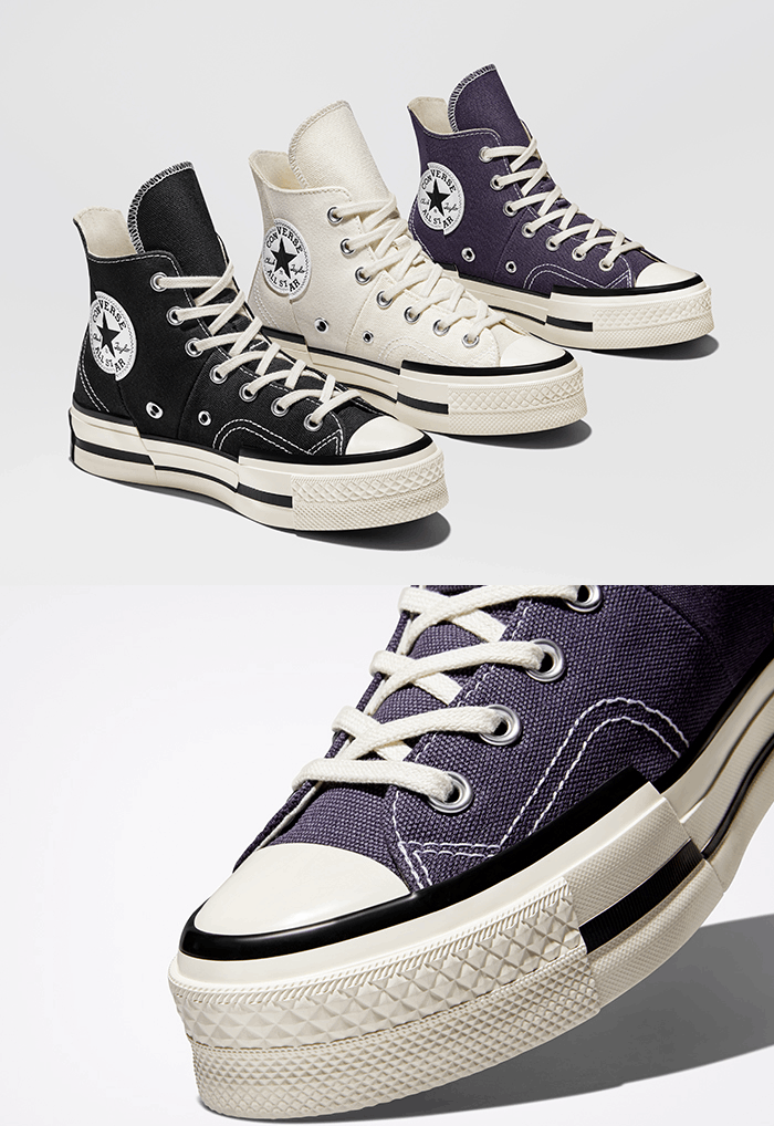 商品Converse|【Brilliant|包邮包税】匡威 CHUCK 70 PLUS HI  运动鞋 帆布鞋  A00915C EGRET/BLACK/EGRET,价格¥702,第8张图片详细描述