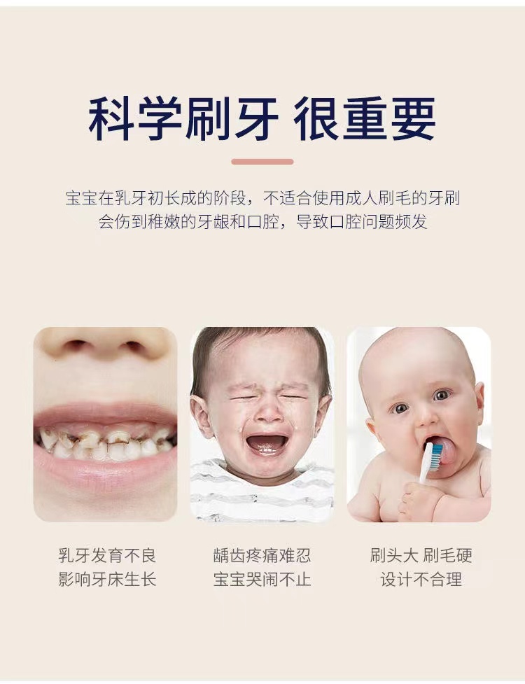 商品[国内直发] INBER|婴蓓儿童牙刷软毛超细2-10岁以上婴幼儿宝宝学生可用护齿5支装,价格¥21,第7张图片详细描述