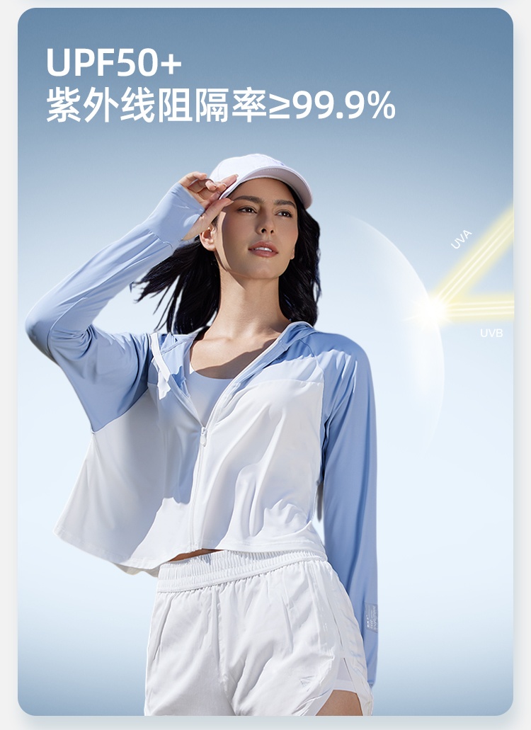 商品[国内直发] Beneunder|蕉下冰丝防晒衣女夏防紫外线防晒服披肩外套户外露营薄遮阳短外套,价格¥318,第3张图片详细描述