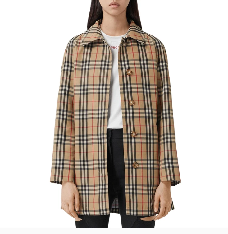 商品[国内直发] Burberry|BURBERRY 米色女士大衣 8029067,价格¥9845,第5张图片详细描述