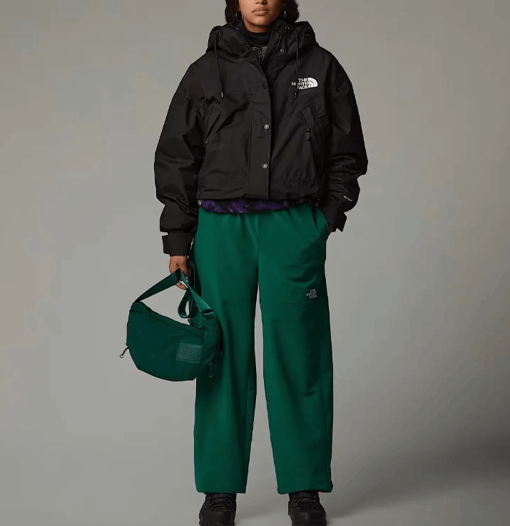 商品[国内直发] The North Face|北面 Logo刺绣拉链连帽防水长袖夹克外套 女款 黑色,价格¥1720,第4张图片详细描述