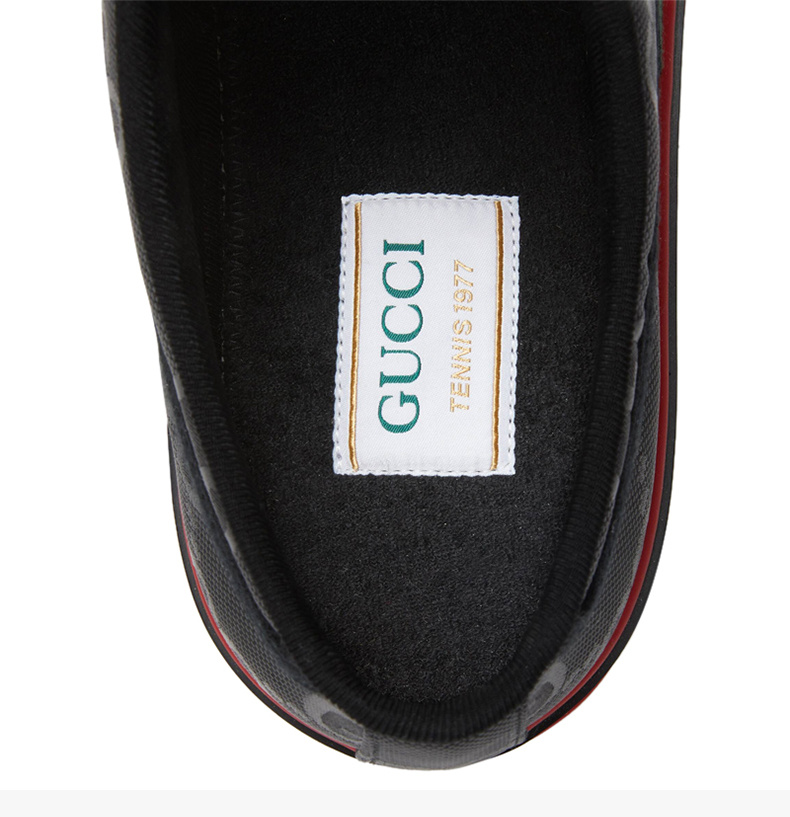 商品[国内直发] Gucci|GUCCI 黑色男士帆布鞋 628709-H9H70-1072,价格¥6002,第8张图片详细描述