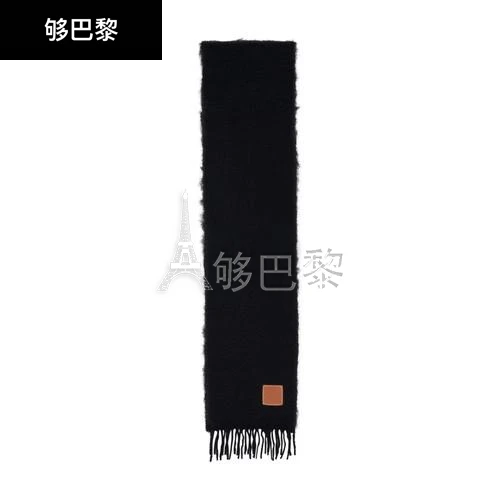 商品Loewe|【特惠8.4折】包邮包税【预售7天发货】 LOEWE罗意威 女士 围巾 围巾  F655254X01-1100 LOEC3558BCK,价格¥2984,第3张图片详细描述