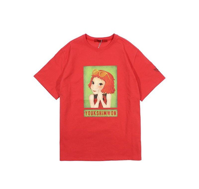 商品YOUK SHIM WON|�【15天预售|包邮包税】陆心媛 CONTRAST系列 少女头像 短袖T恤 均码 ,价格¥111,第18张图片详细描述