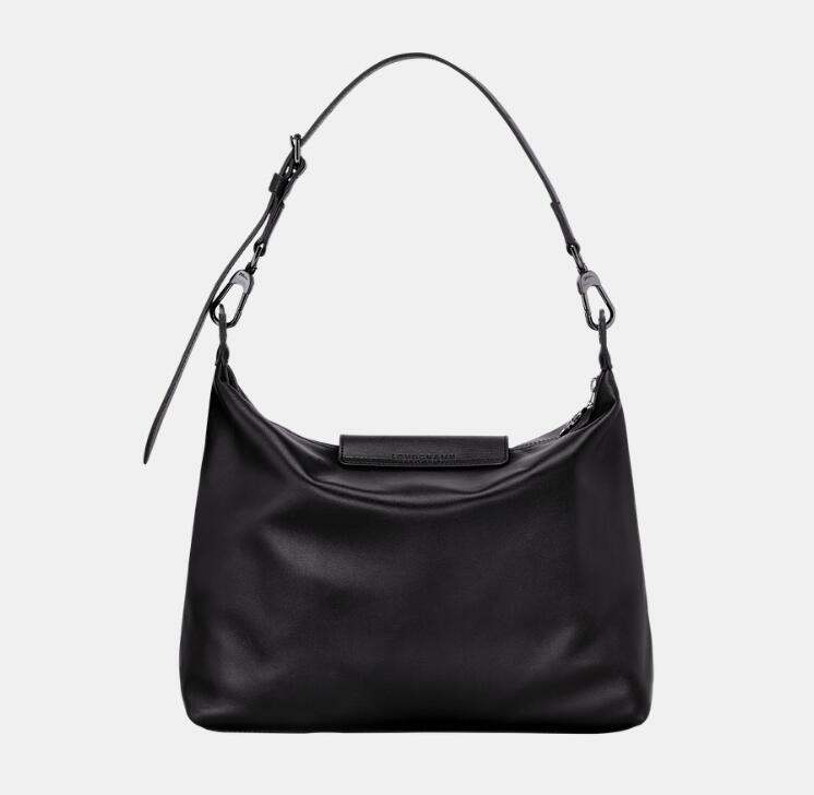 商品[国内直发] 【春节不打烊国内现货速发】 Longchamp|珑骧女士斑鸠灰黑色白色牛皮革中号手提单肩包10189 987,价格¥5117,第4张图片详细描述