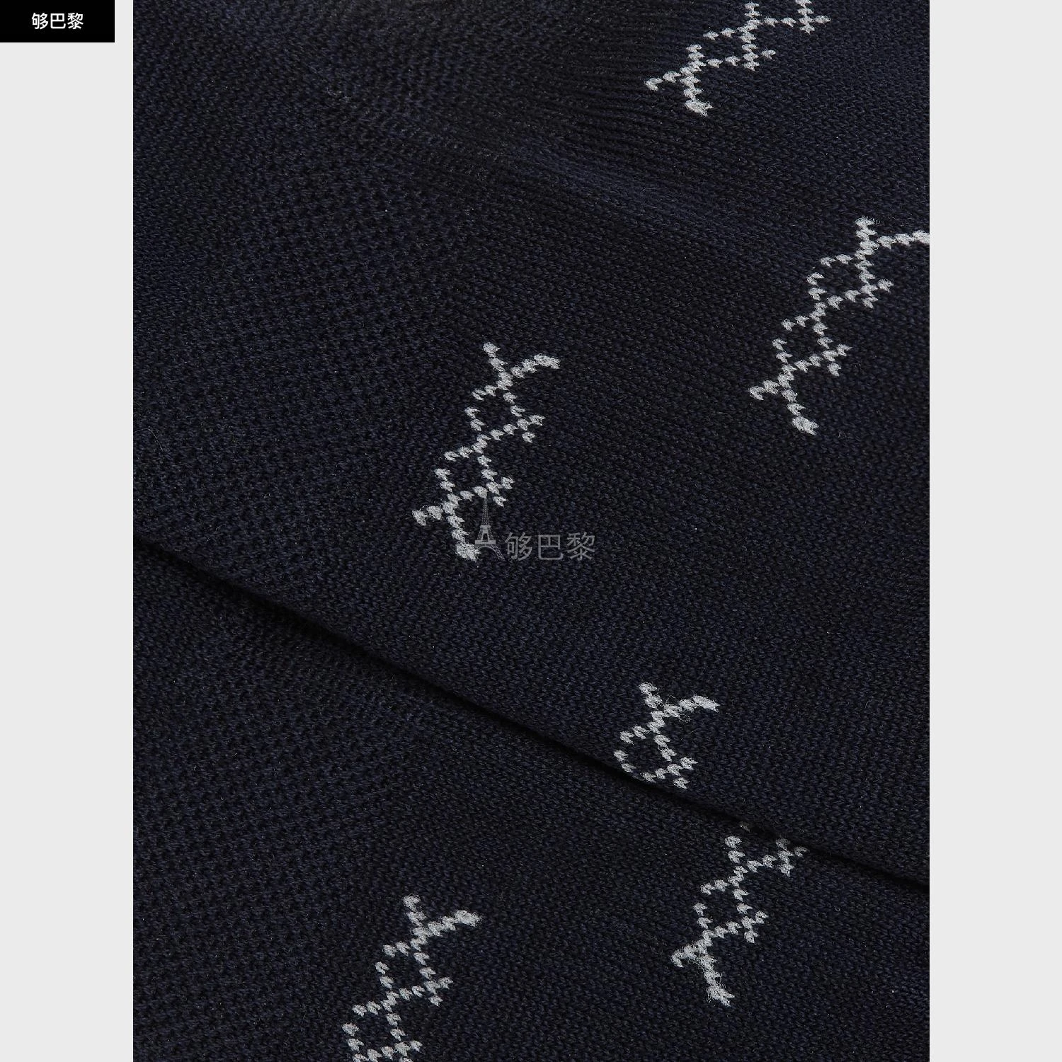 商品Zegna|包邮包税【预售7天发货】 ZEGNA杰尼亚 23秋冬 男士 袜子 Navy Blue Iconic Triple X Sockless Socks N5V04-554-409,价格¥468,第5张图片详细描述