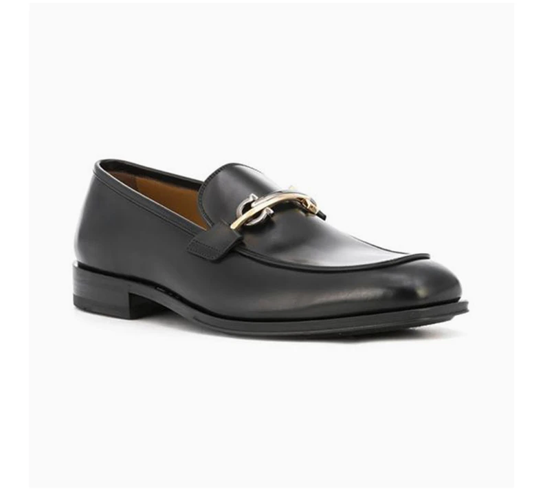 商品Salvatore Ferragamo|SALVATORE FERRAGAMO 黑色男士套脚正装鞋 02-0373-745223,价格¥5896,第5张图片详细描述