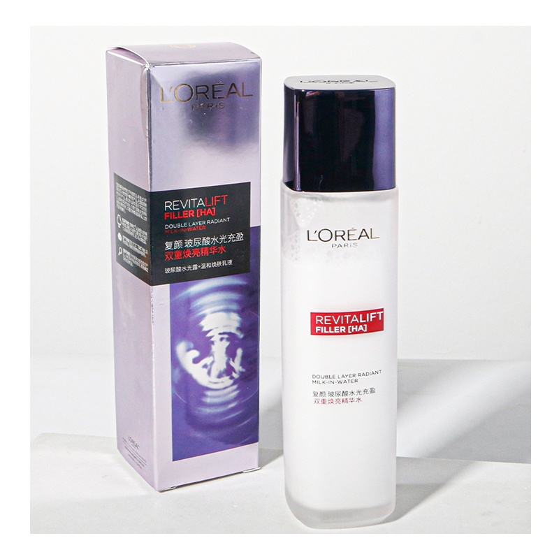 商品[国内直发] L'Oreal Paris|欧莱雅复颜玻尿酸水光充盈双重焕亮精华水130ml,价格¥315,第7张图片详细描述