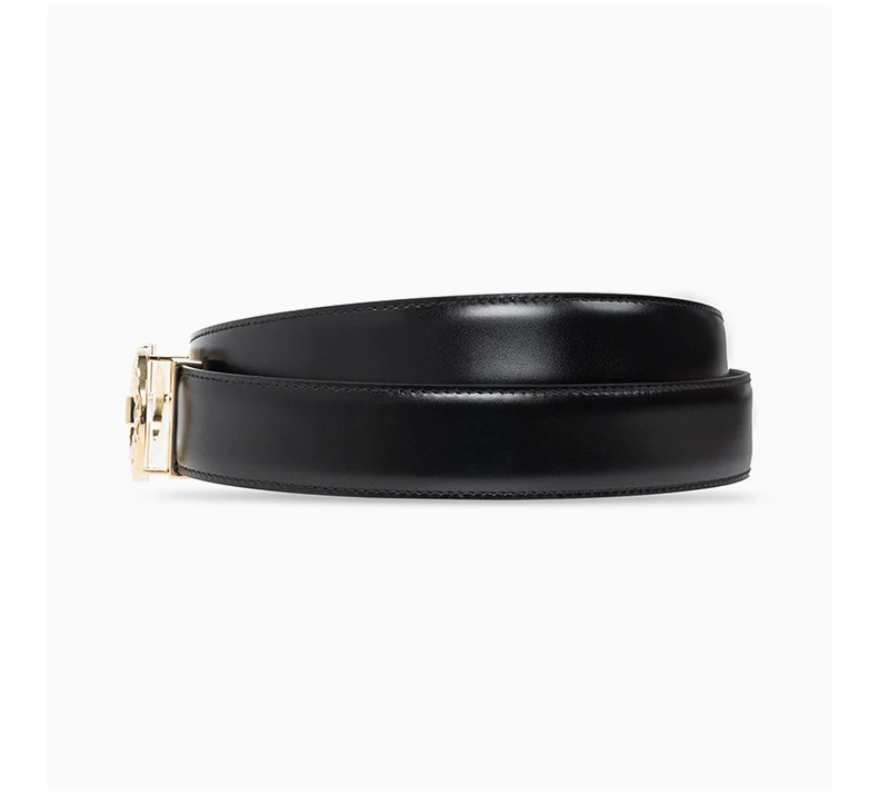 商品Salvatore Ferragamo|SALVATORE FERRAGAMO 男士黑色和海军蓝双面皮革腰带 67-0083-750180【包装随机，部分无包装盒】,价格¥2474,第9张图片详细描述