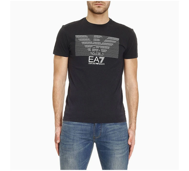 商品[国内直发] Emporio Armani|EMPORIO ARMANI 黑色男士T恤 8NPT01-PJ30Z-1200,价格¥500,第5张图片详细描述